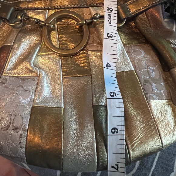 COACH METALLIC PATCHWORK PURSE Great Condition - Picture 15 of 16